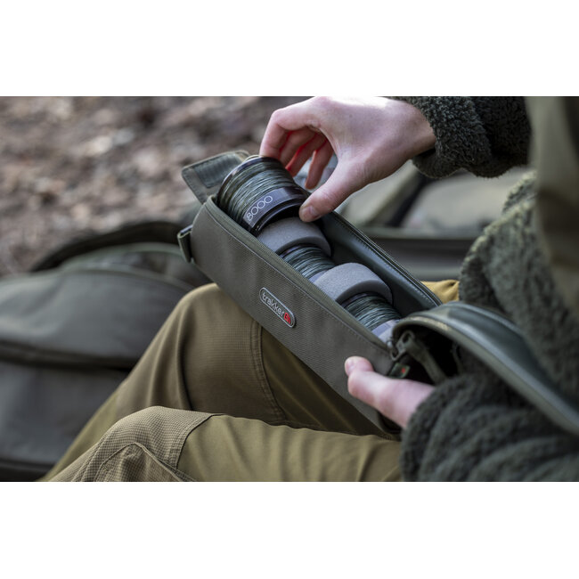 Trakker NXG Spare Spool Case - 4 Spoelen - Verstevigde Bescherming - Klittenbandsluiting
