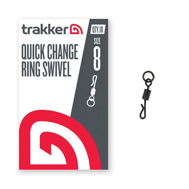 Trakker QC Ring Swivel - Snelwissel Ontwerp - Duurzaam Mat Zwart