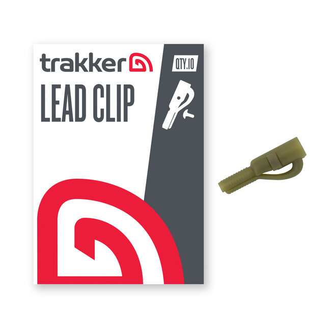 Trakker Lead Clip - stevige camouflage karperclip met verwijderbare T-pin en flexibele arm