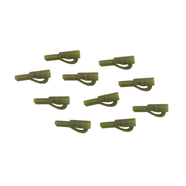 Trakker Lead Clip - stevige camouflage karperclip met verwijderbare T-pin en flexibele arm