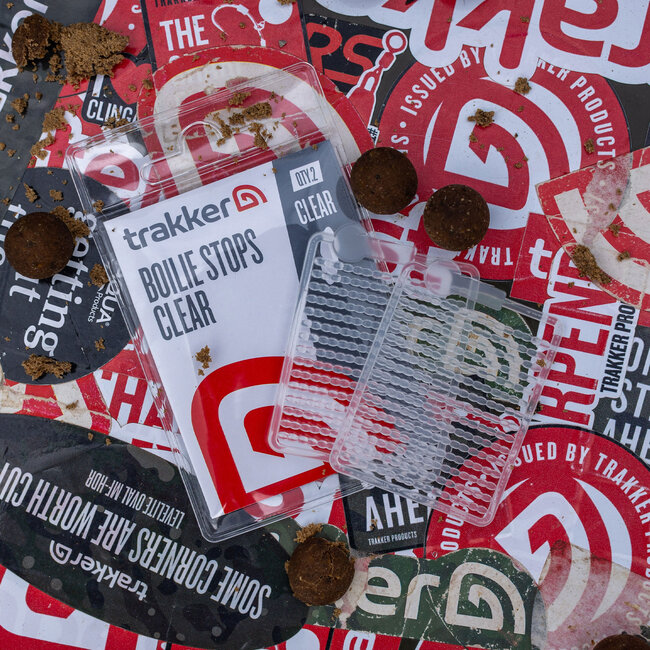 Trakker Boilie Stops Clear - Transparante PP Hairstops - 120 stuks