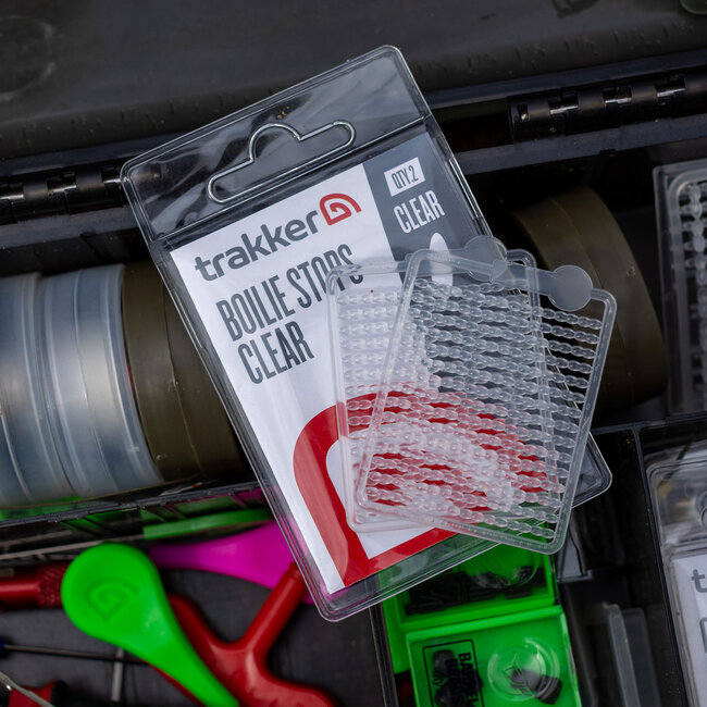 Trakker Boilie Stops Clear - Transparante PP Hairstops - 120 stuks