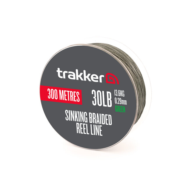 Trakker Sinking Braid Reel Line 300M - Gevlochten Lijn - 30LB - Snel Zinkend