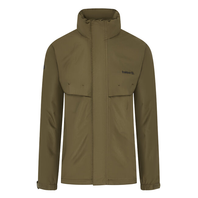 Trakker CR Downpour Jacket - volledig waterdicht met verstelbare capuchon en stormflap