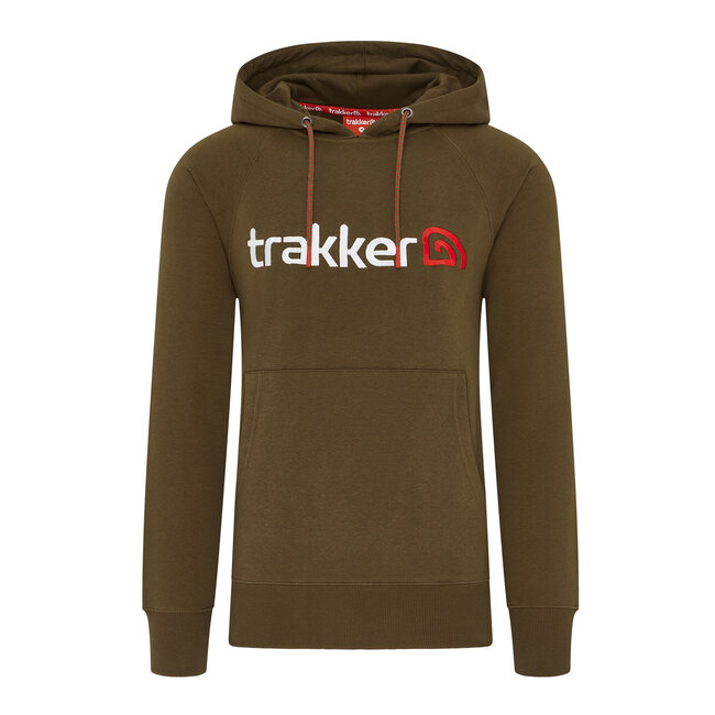 Trakker CR Logo Hoody - comfortabele capuchontrui met verstelbare capuchon en Trakker logo