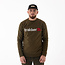Trakker CR Logo Sweatshirt - groot geborduurd logo met elastische manchetten en zoom