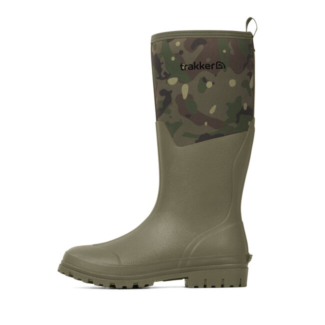 Trakker TechPro Neoprene Boot - warme waterdichte laars met rubberen gripzool en camo patroon