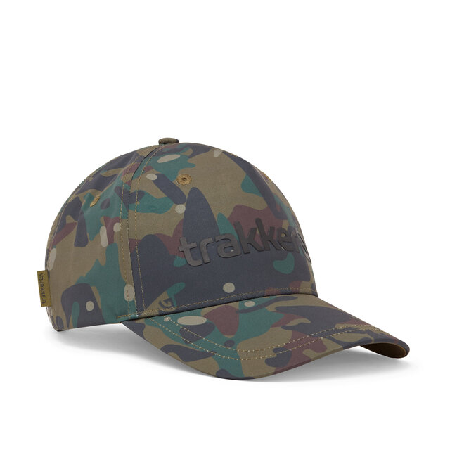 Trakker Water Resistant Cap - waterbestendige pet met camouflagepatroon en verstelbare band