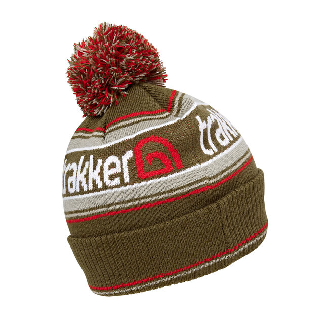 Trakker Team Bobble Hat - jacquard muts met contrasterende pompon en omgeslagen rand