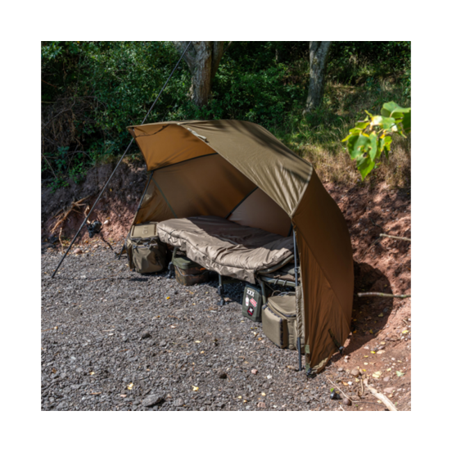 Avid Carp Revolve - 60in Overnight Brolly - Inclusief stormpalen - Lichtgewicht sheltersysteem