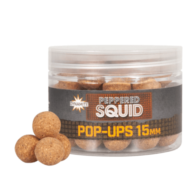 Dynamite Baits Peppered Squid Foodbait Pop-Ups - 15mm