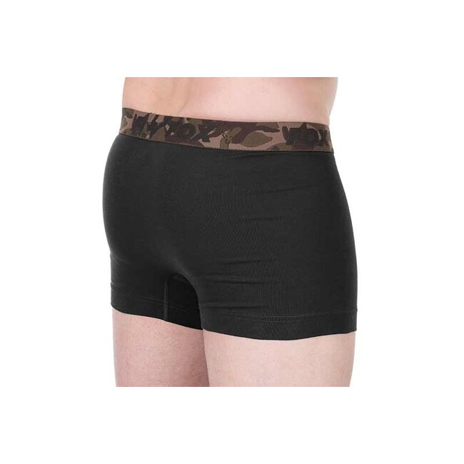 FOX Boxer Shorts 2pk - Khaki/Black - Comfortabele Onderkleding voor Vissers