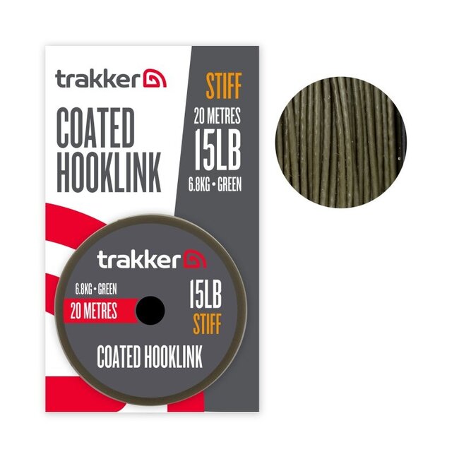 Trakker Stiff Coated Hooklink - Camouflaged - Gecoate Onderlijn
