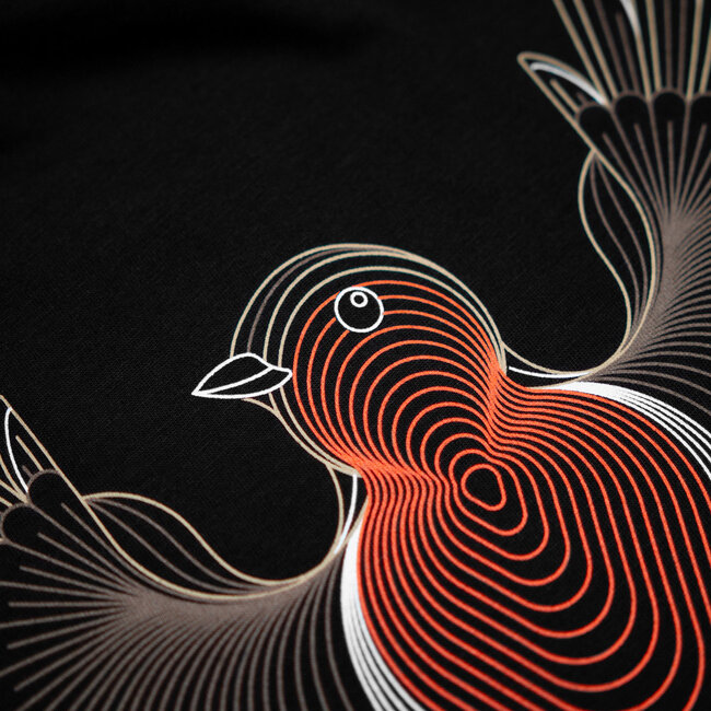 Kumu Kids - Little Red Tee - Robin Design - Keyline Style - T-shirt