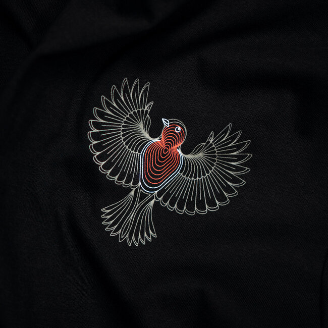 Kumu Kids - Little Red Tee - Robin Design - Keyline Style - T-shirt