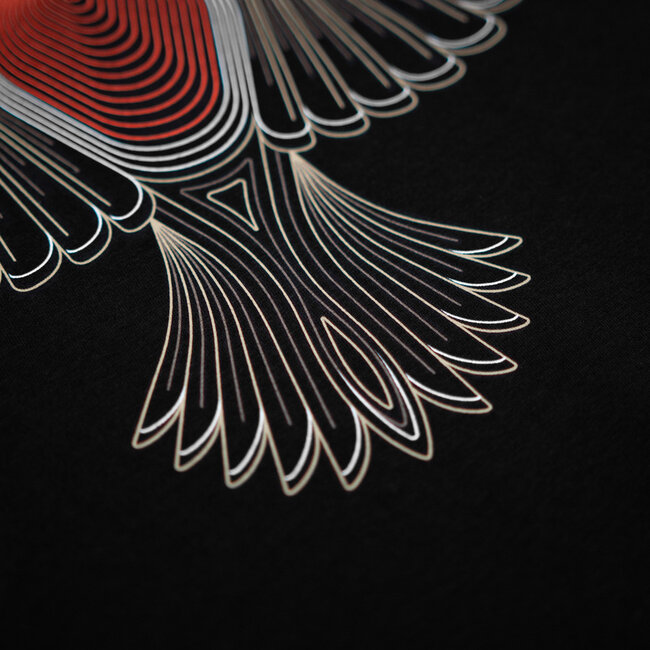 Kumu Kids - Little Red Tee - Robin Design - Keyline Style - T-shirt