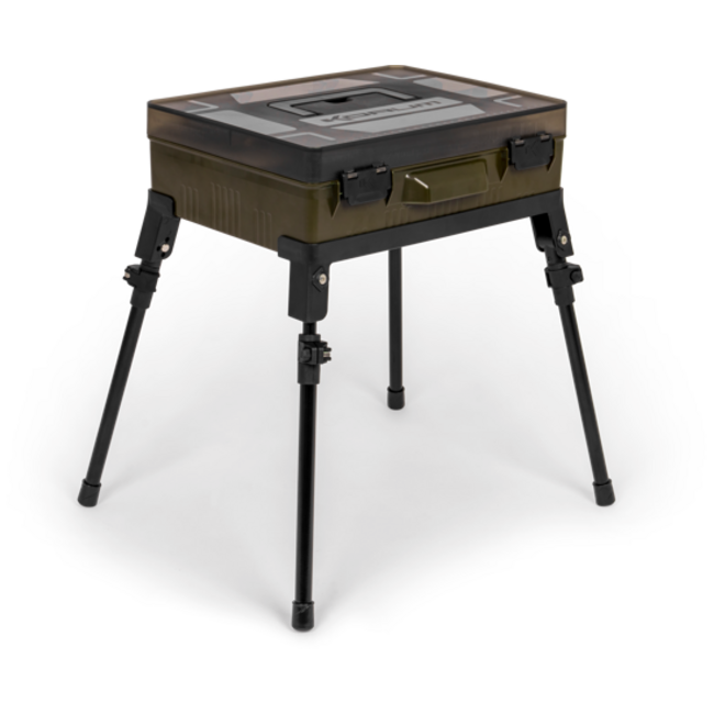Korum MEGA BLOX Station Fully Loaded - XL Tackle Station - Met Telescopische Poten