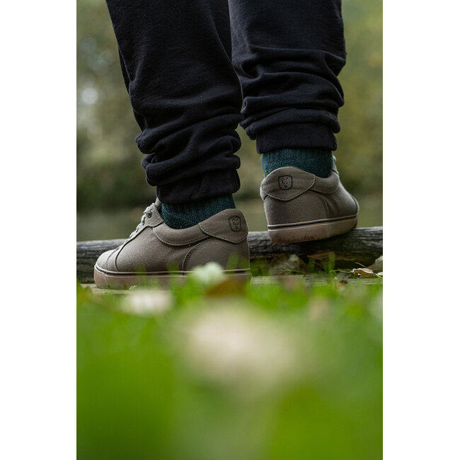 FOX Khaki Canvas Shoe - Lage Sneaker - Comfortabel & Duurzaam - Casual Schoen