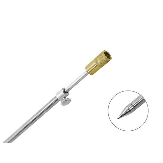 Delphin Telescopische Bank stick - Staal