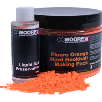 CC Moore Fluoro Orange Hard Hookbait Making Pack - 200g