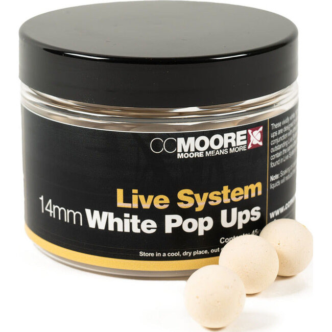 CC Moore Live System - Pop-ups - 14mm - wit