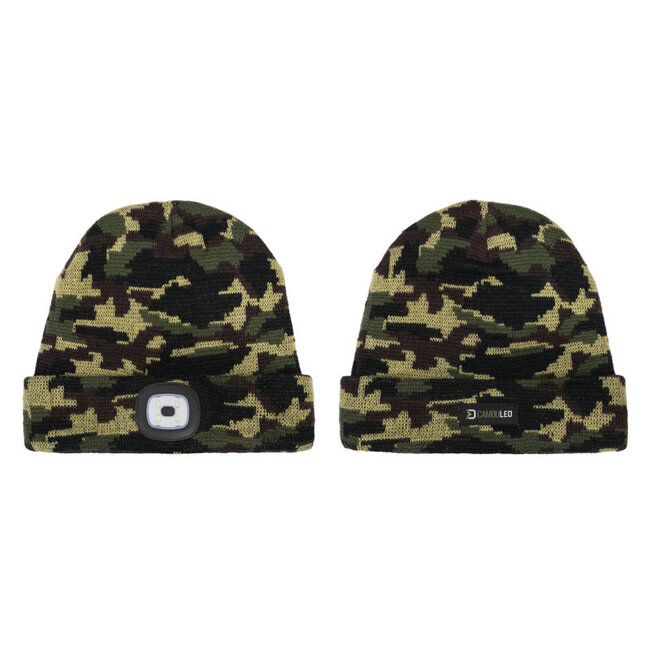 Delphin CamouLED – Winter Beanie – LED Licht – Wintermuts