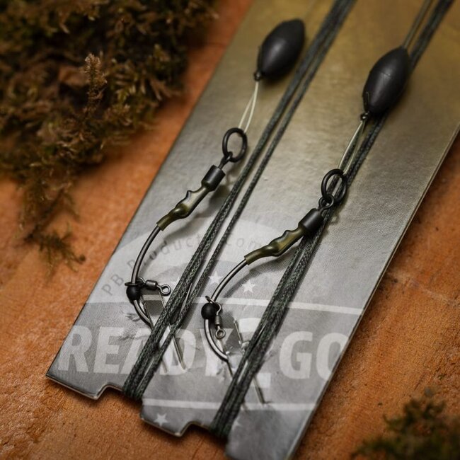 PB Products Compleet - R2G Clip SR - Leader 90cm - Ronnie Hinged Stiff Rig