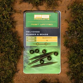 PB Products Heli-Chod - Rubber & Beads - Weed