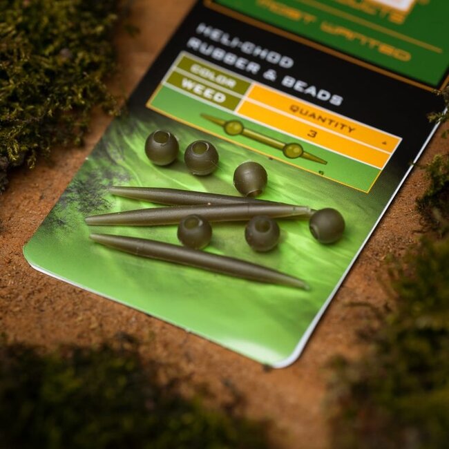PB Products Heli-Chod - Rubber & Beads - Weed