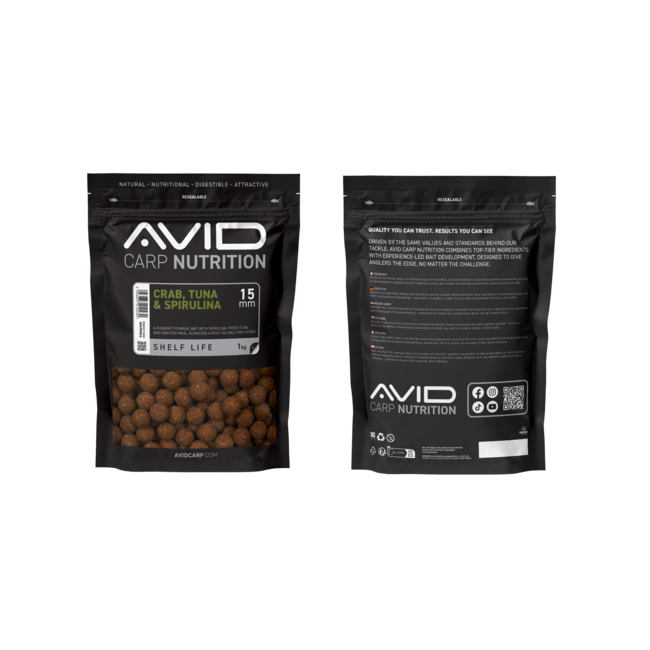 Avid Carp Crab, Tuna & Spirulina - Boilies