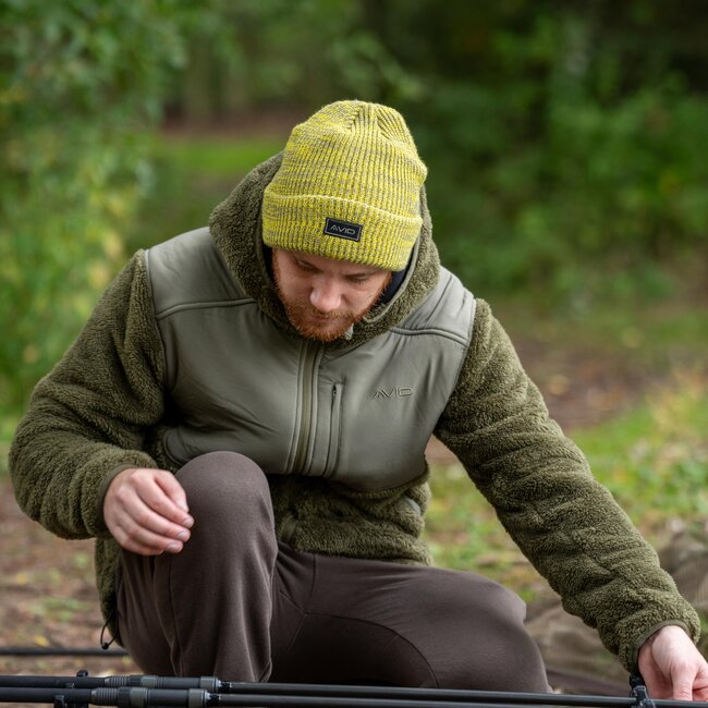 Avid Carp Marl Knit Beanie - Yellow
