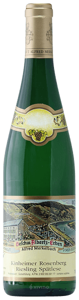 Kinheimer Rosenberg Riesling Spatlese, Merkelbach 2019 Mosel