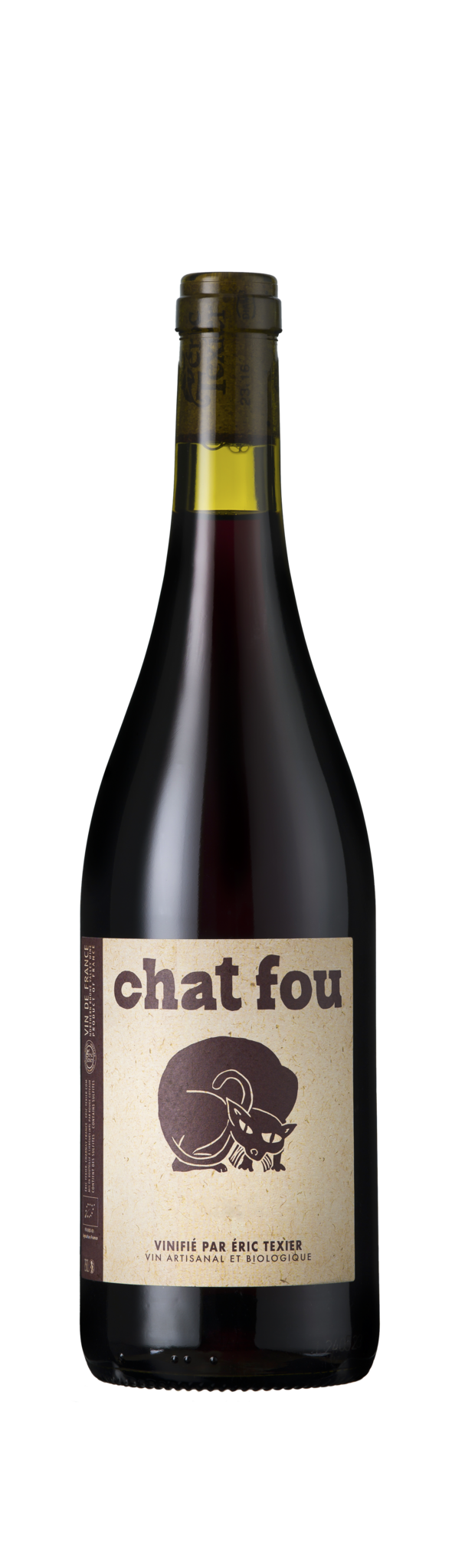Eric Texier Chat Fou, Vin de France 2023 Côtes du Rhône