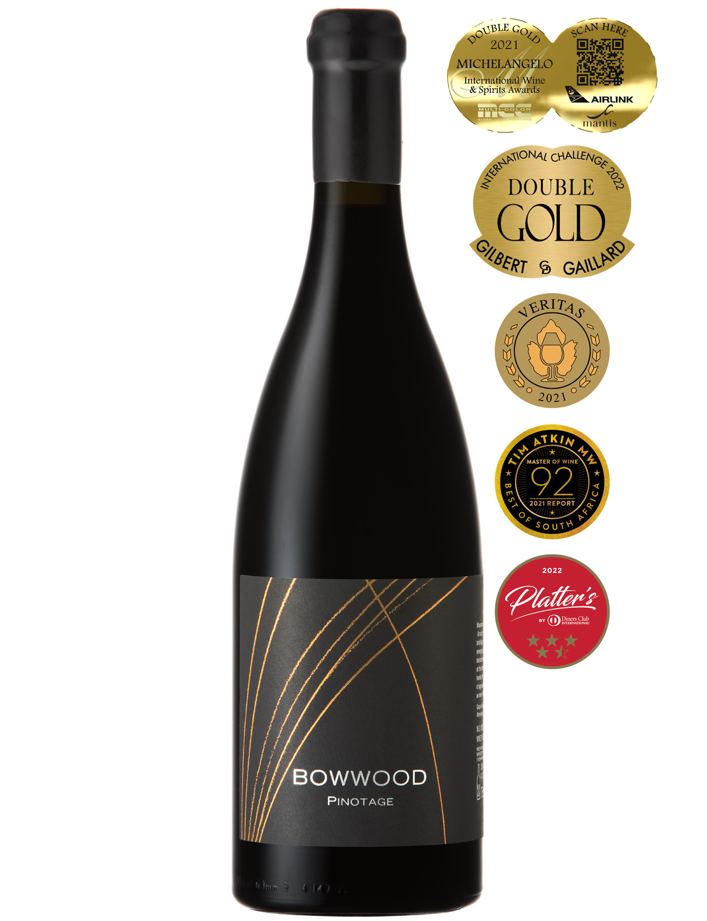Vondeling Bowwood Pinotage 2020 Voor-Paardeberg