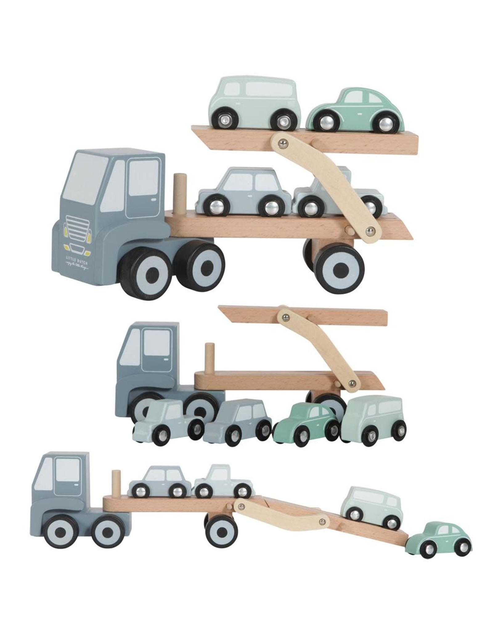 Little Dutch Little Dutch LD4453  Houten Truck blauw