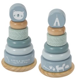 Little Dutch Little Dutch Tuimelringpyramide Blauw