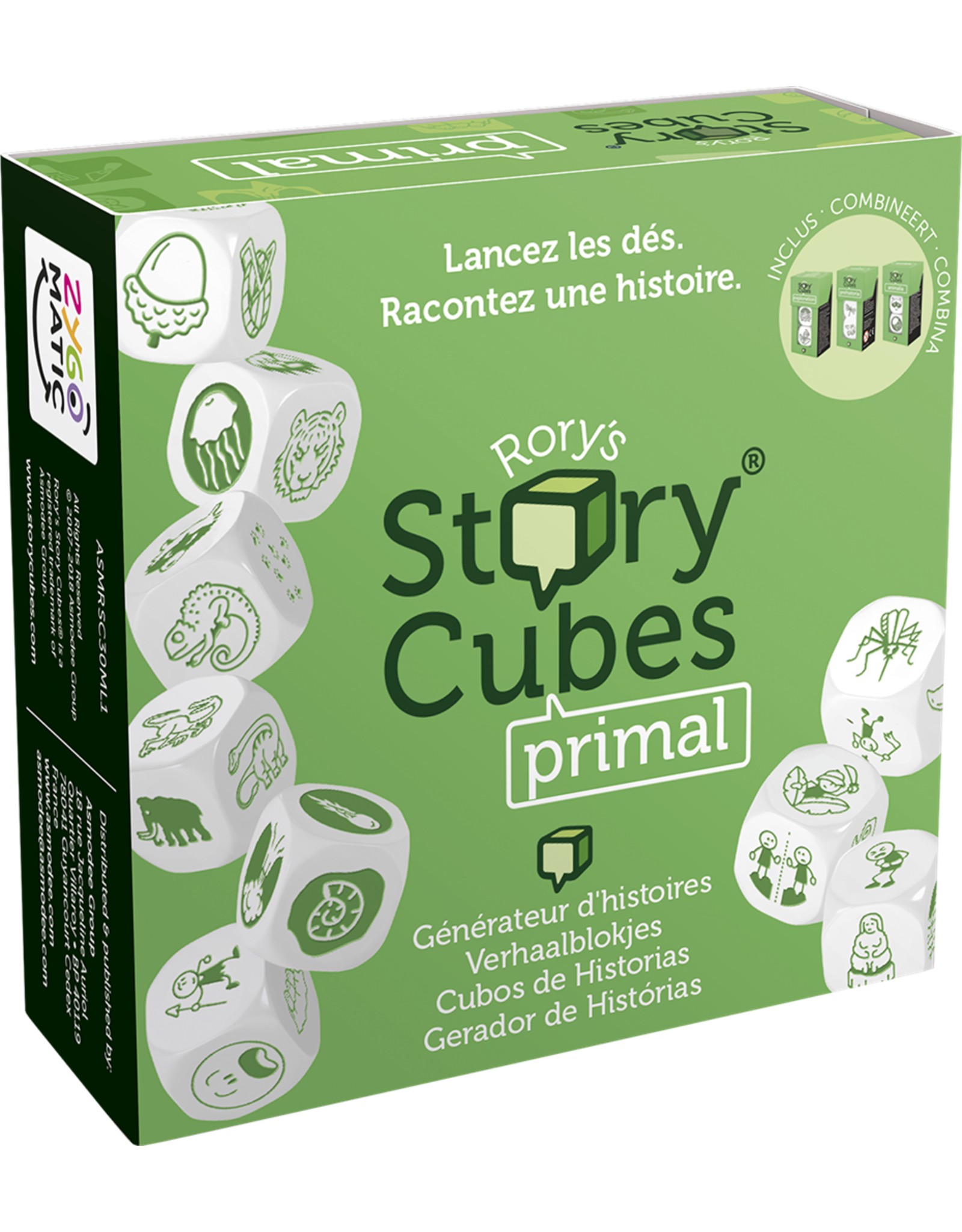 Zygomatic Rory's story Cubes Primal – Dobbelspel