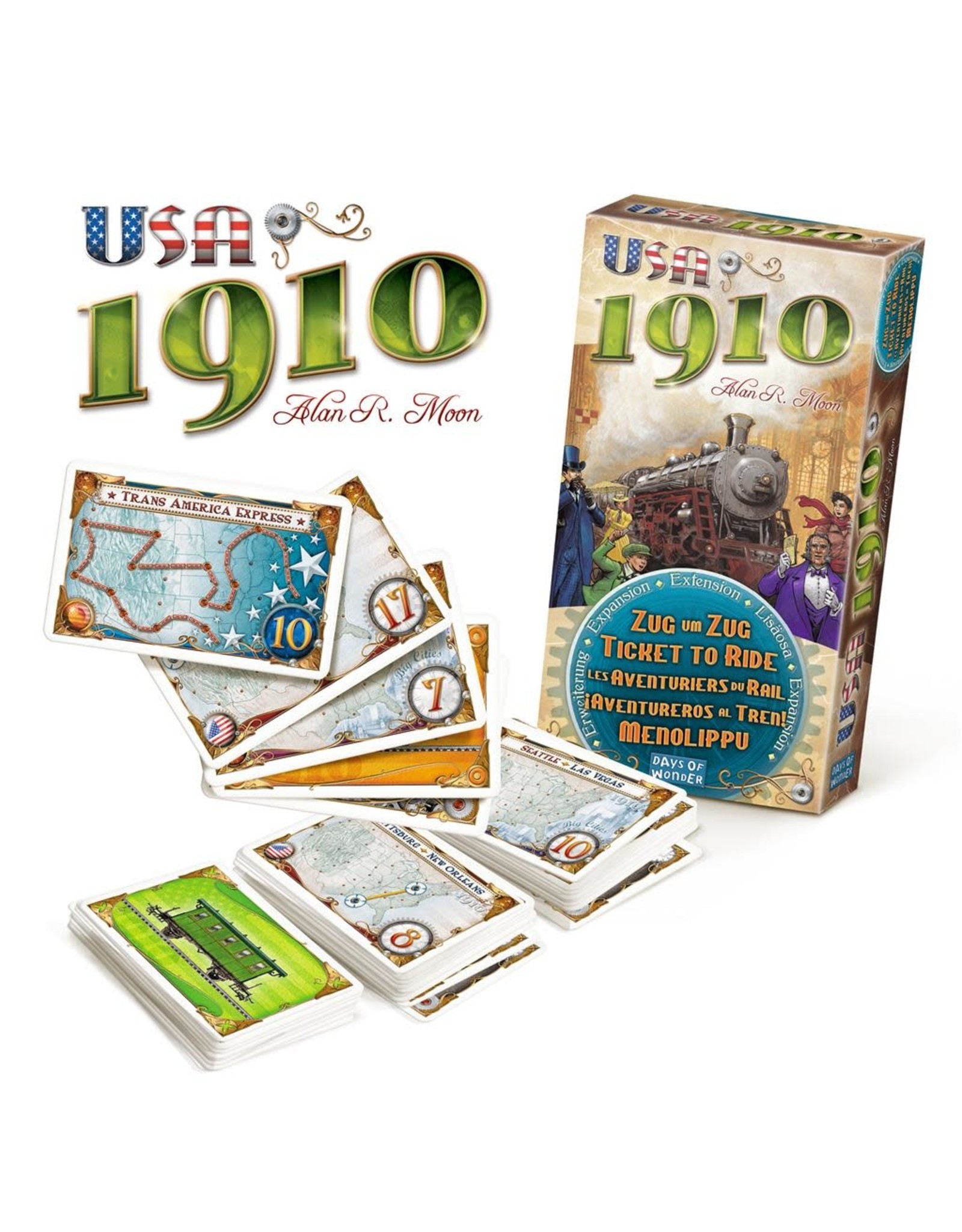 Days of Wonder Ticket To Ride USA 1910 Uitbreiding – Multilingual – Bordspel