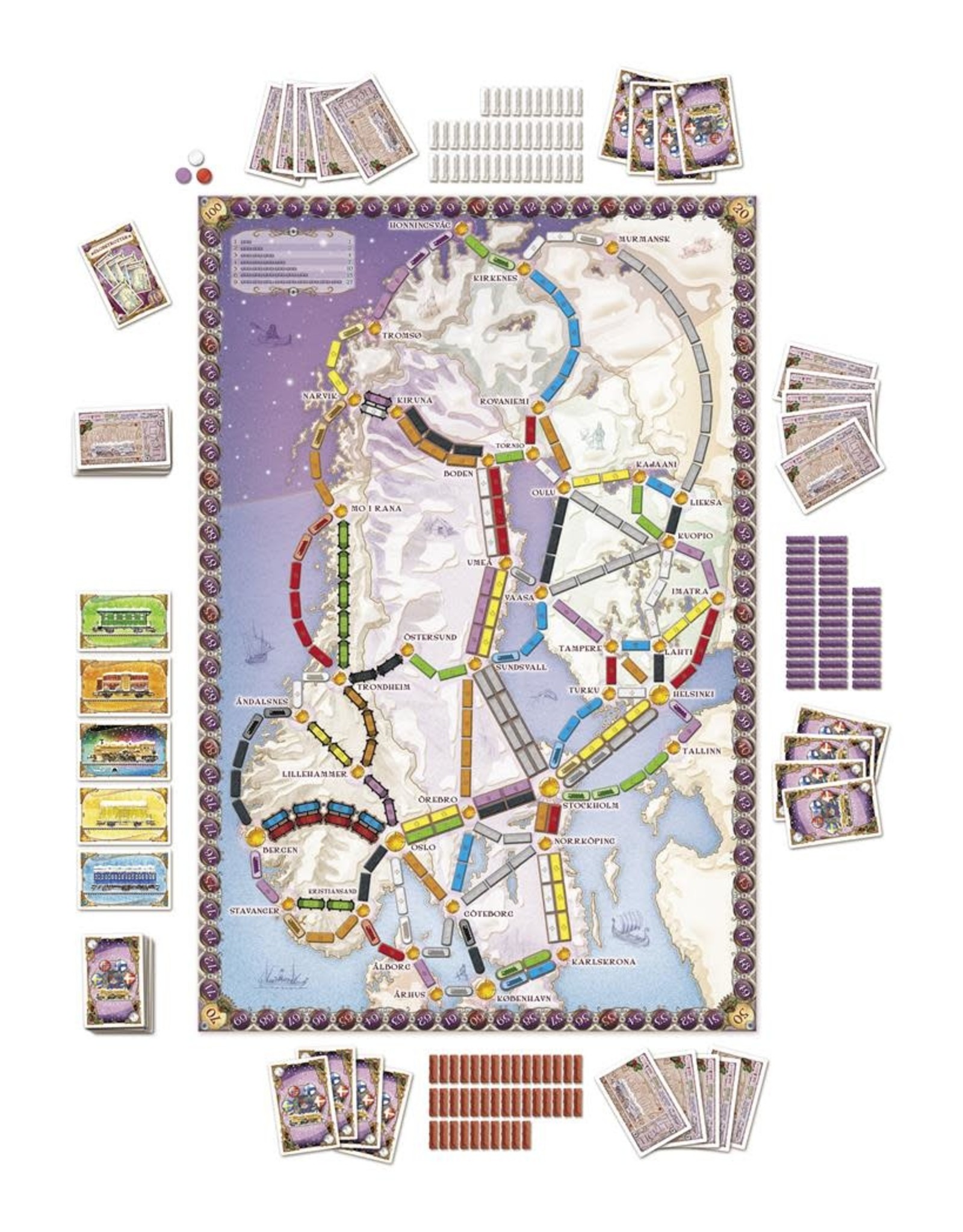 Days of Wonder Ticket To Ride Nordic Countries -  English – Bordspel