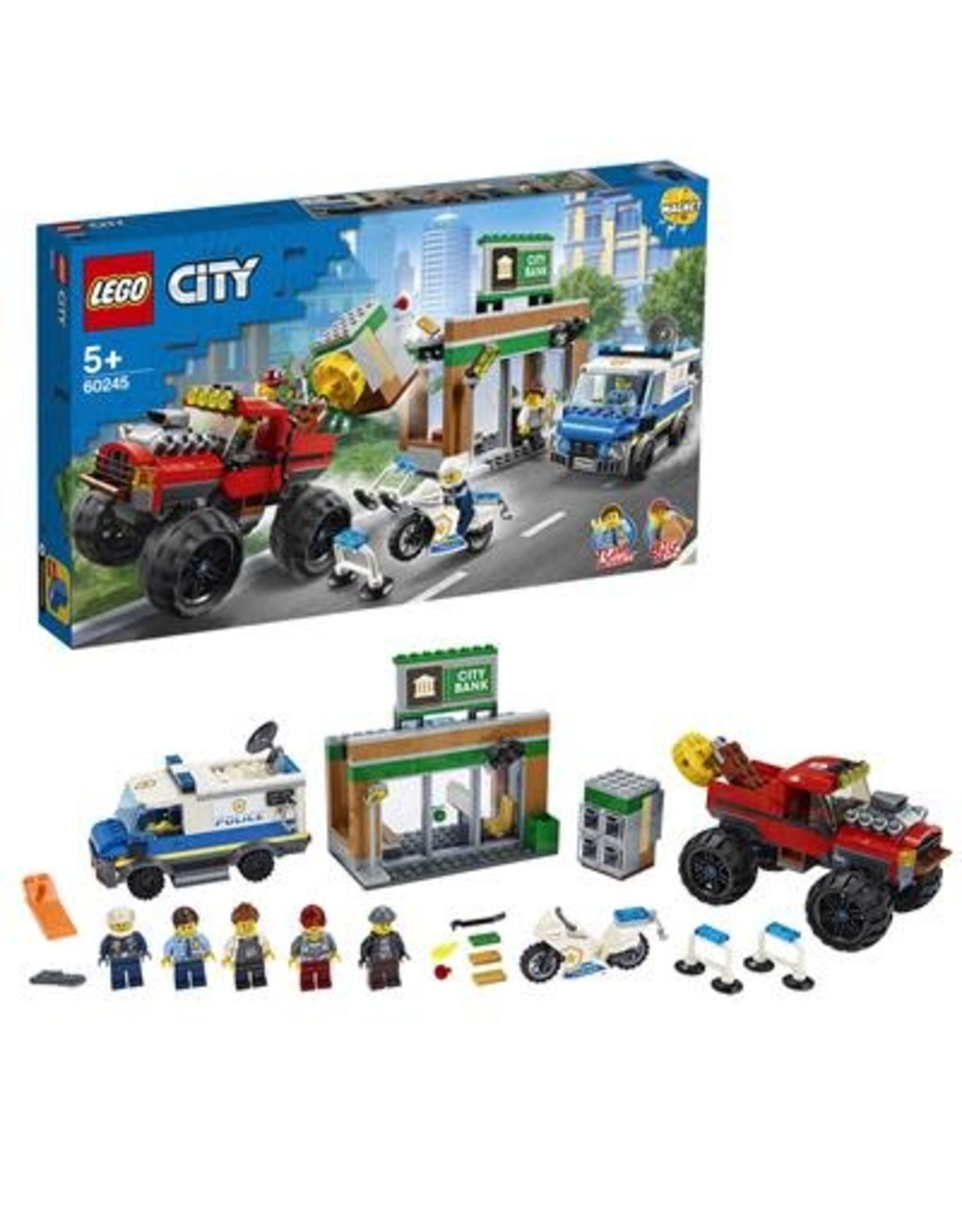 LEGO Lego City 60245 Politie Monstertruck Overval – Police Monster Truck Heist