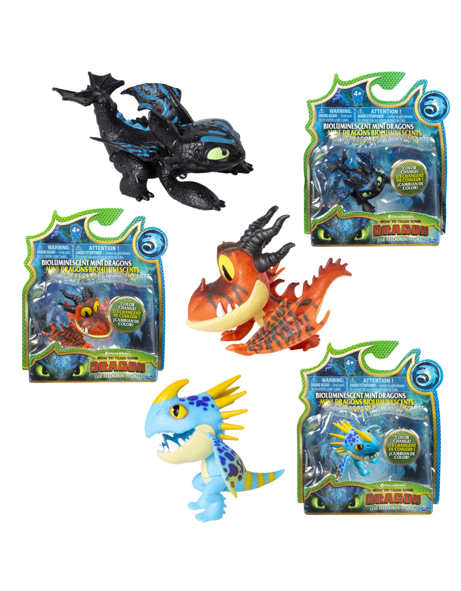 Spinmaster How to Train your Dragon: Mini Dragons Assorti - The Hidden World