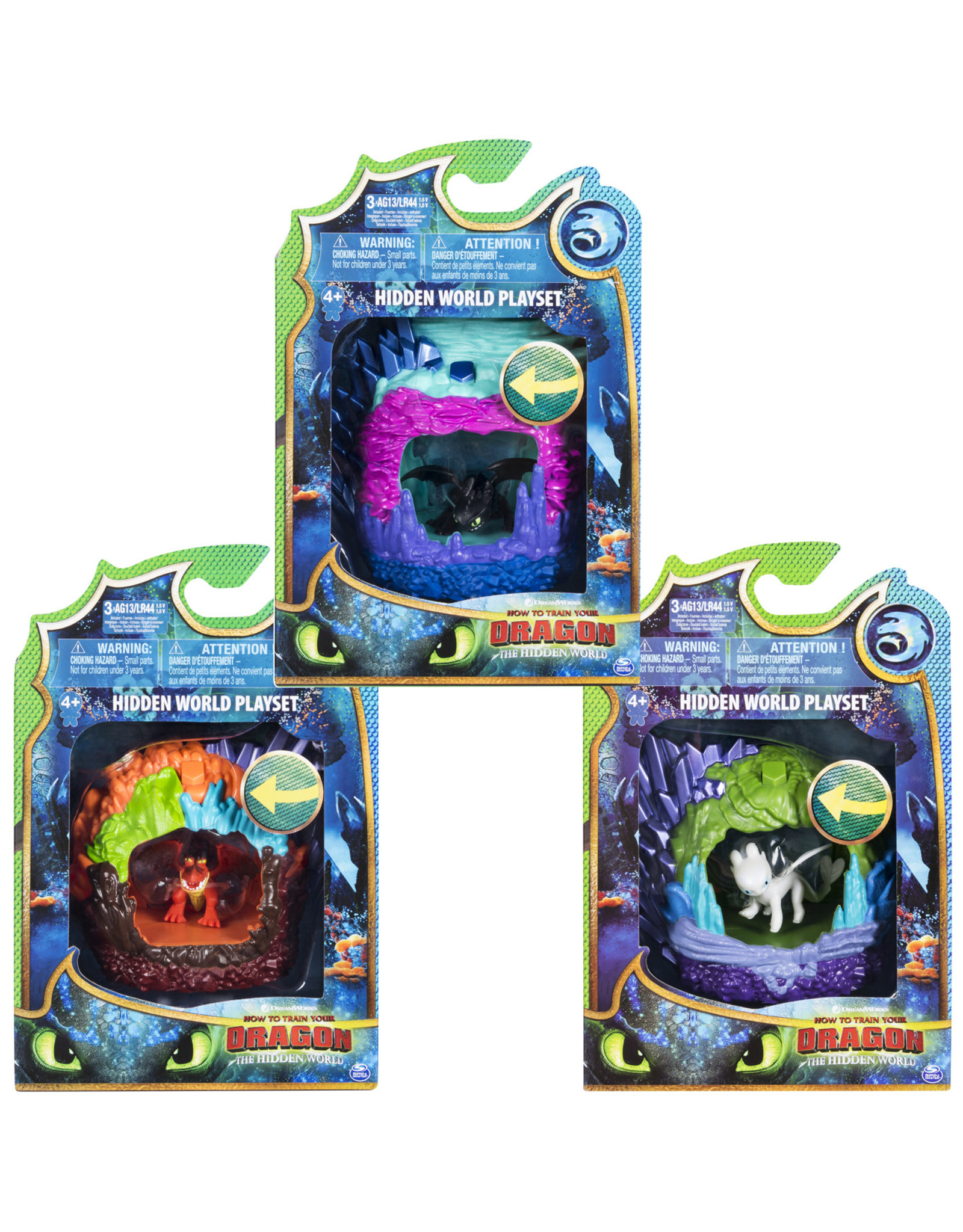 Spinmaster How to Train your Dragon: Dragon Lair Hidden World Playset Assorti