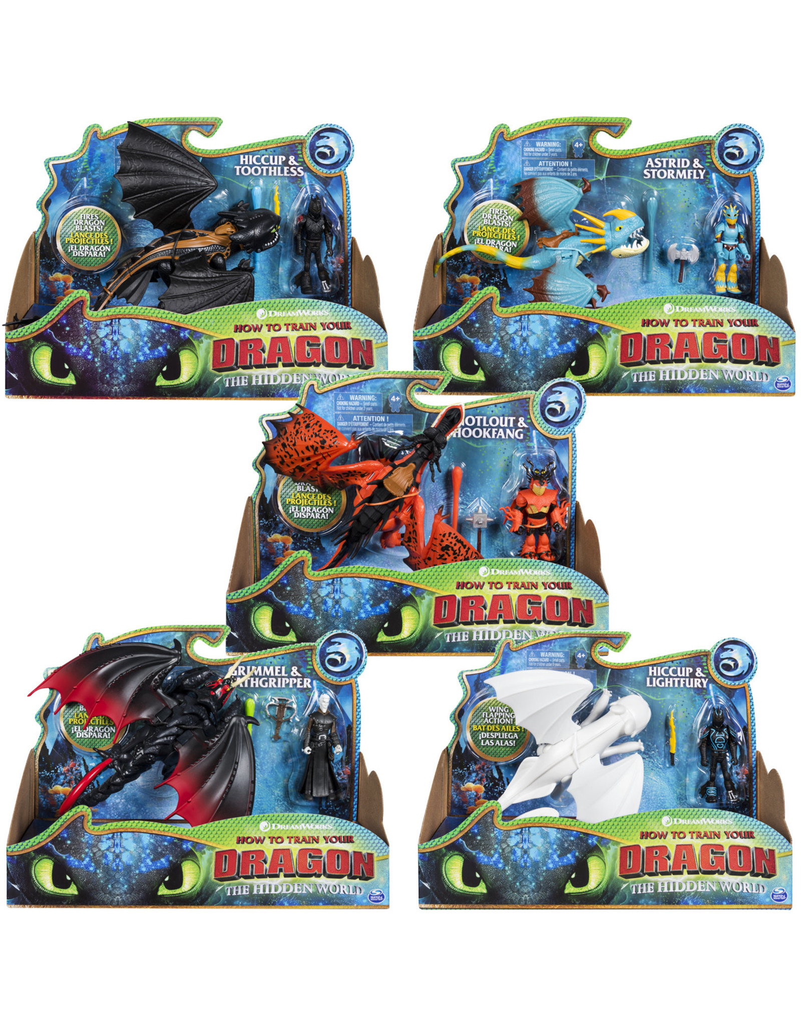 Spinmaster How to Train your Dragon: Dragon And Viking - The Hidden World Assorti