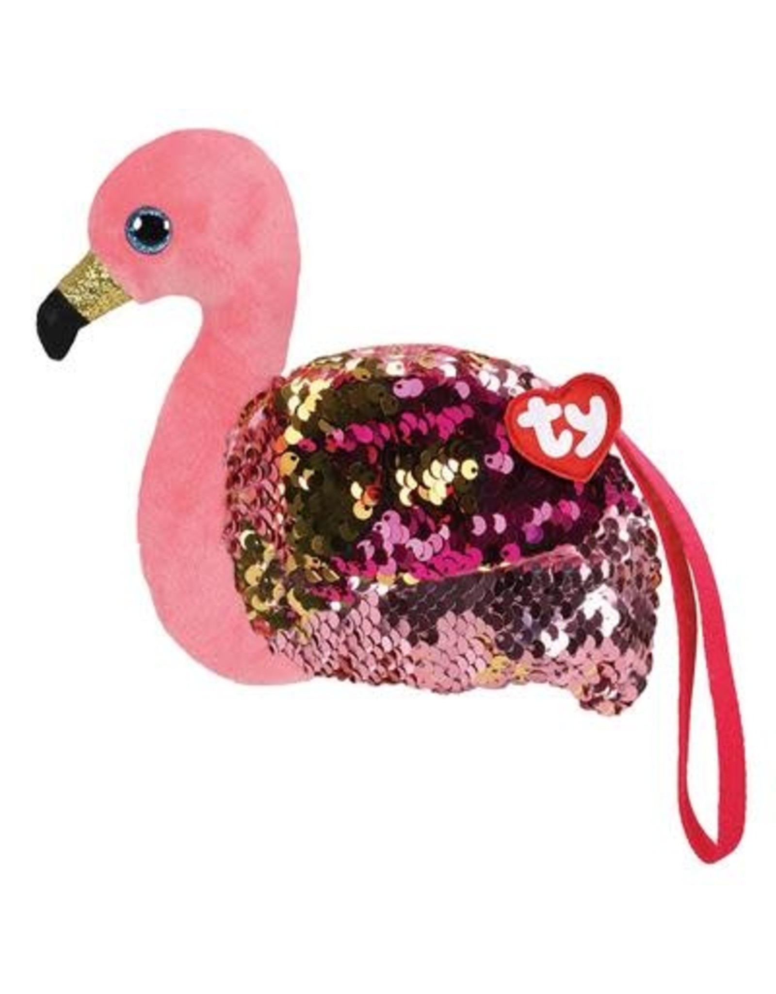 Ty Ty Fashion Portemonnee Gilda de Roze Flamingo 13cm