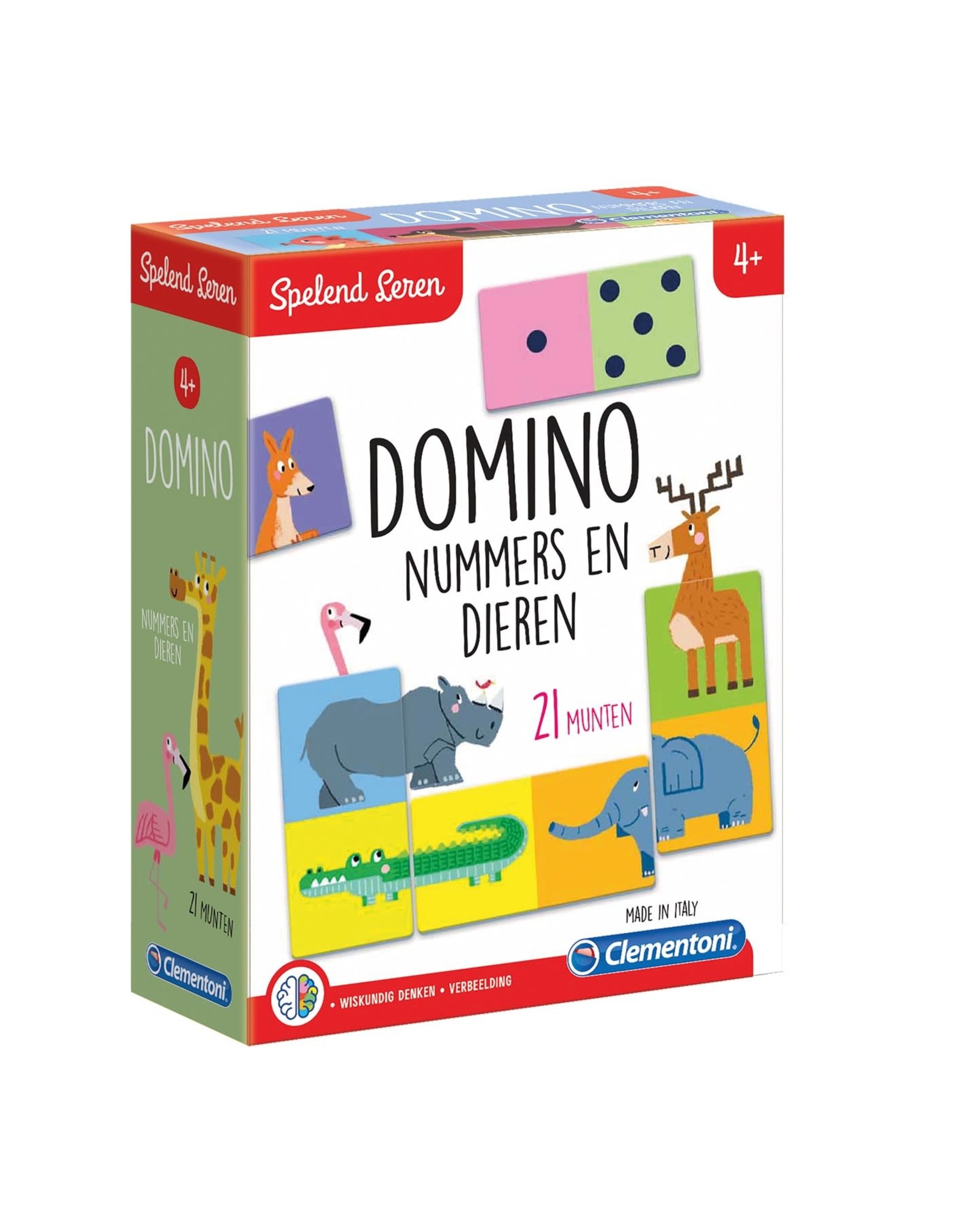 Clementoni Leerspel Dieren Domino