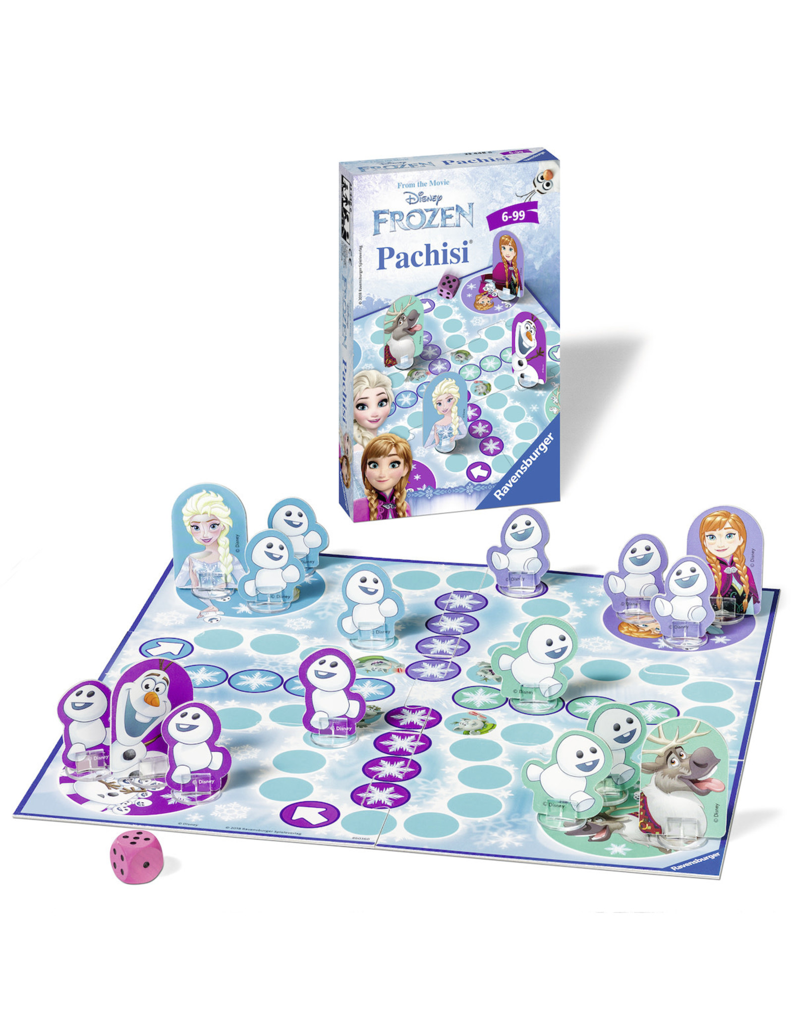 Ravensburger Ravensburger 234486 DFZ: Frozen Pachisi - Pocketspel