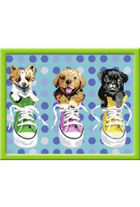 Ravensburger Schilderen op Nummer 284184 Puppies In Chucks