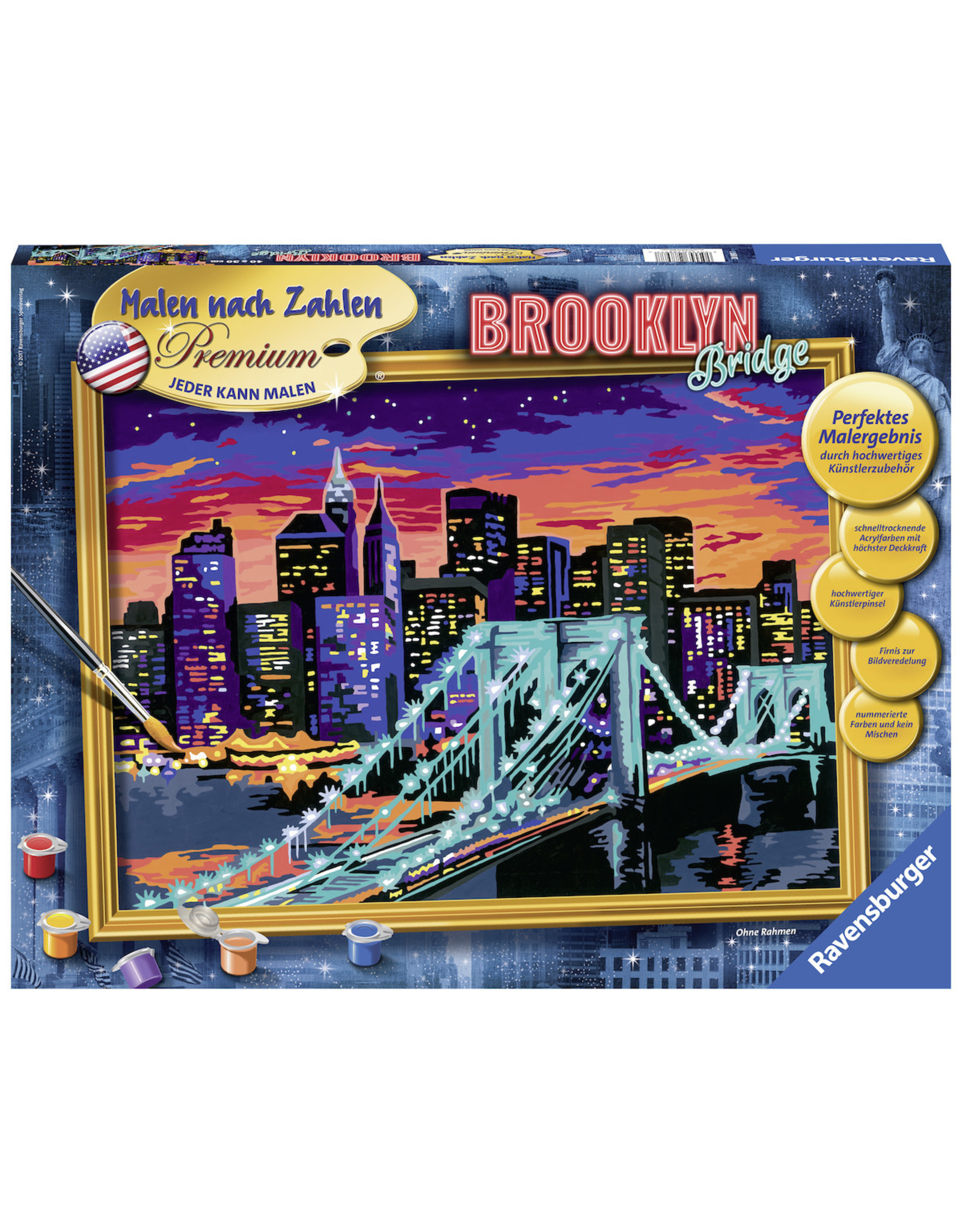 Ravensburger Schilderen op Nummer 288977 Brooklyn Bridge