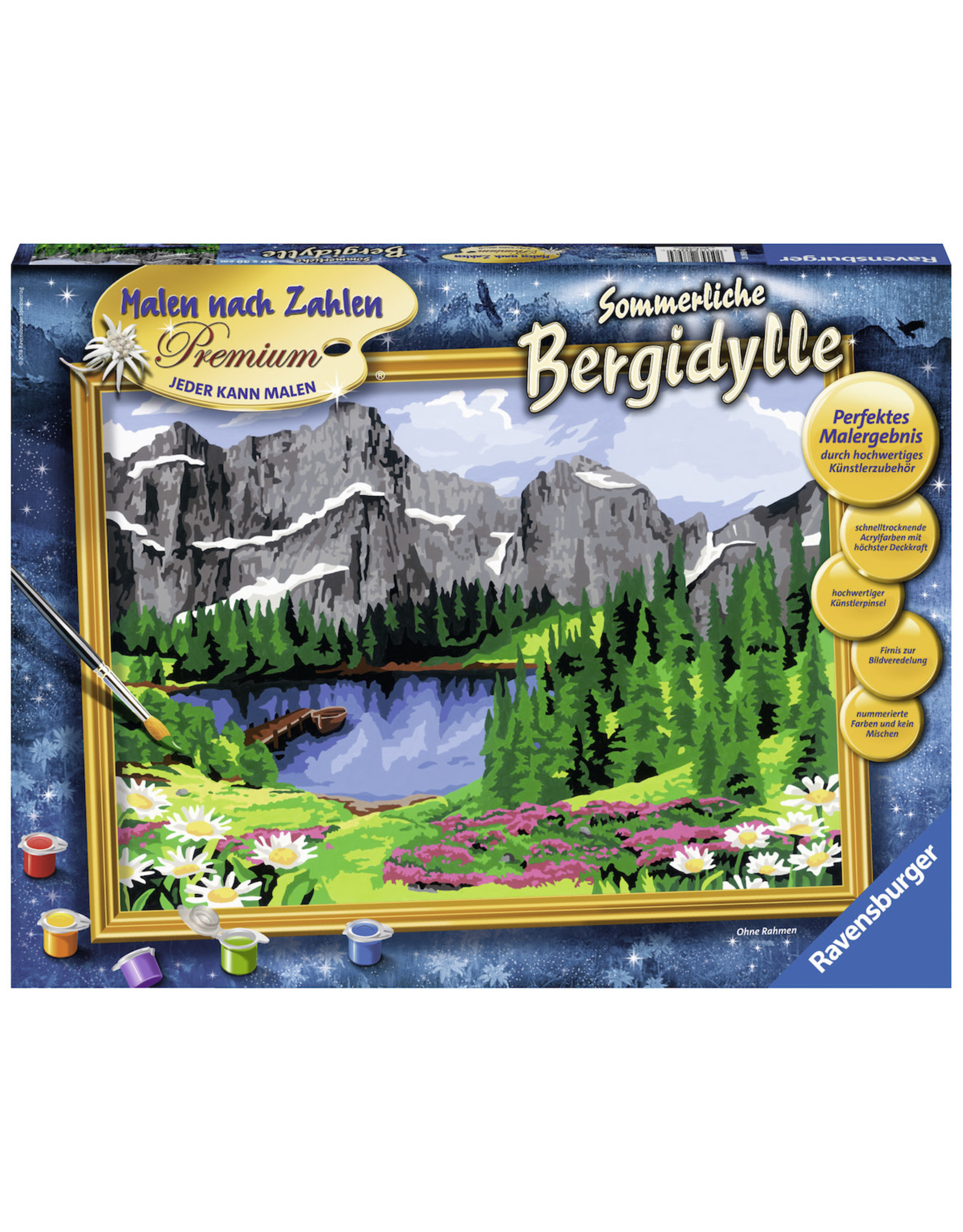 Ravensburger Schilderen op Nummer 288984 Zomerse Bergidylle