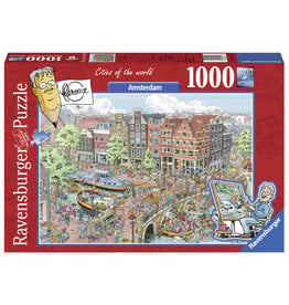 Ravensburger Ravensburger puzzel 191925  Fleroux: SAmsterdam Prinsengrachr/Brouwersgracht - 1000 stukjes